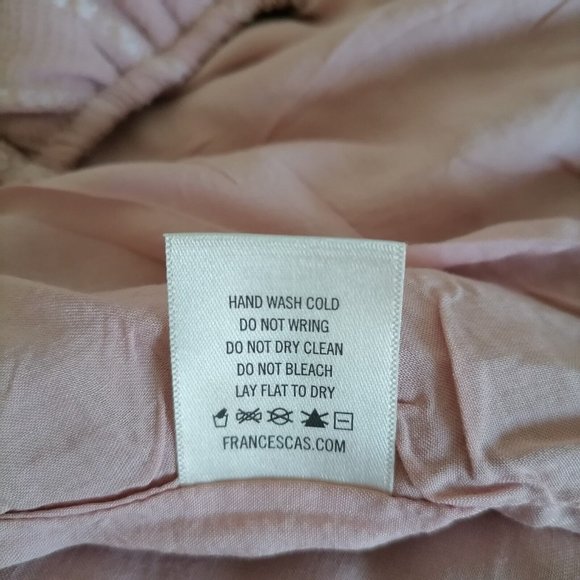 Blue Rain Francesca's Collection Pink V-Neck Lace Faux Wrap Blouse Size XL - Picture 7 of 7